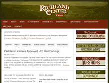 Tablet Screenshot of ci.richland-center.wi.us